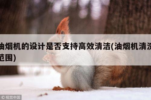 【beat365】油烟机的设计是否支持高效清洁(油烟机清洗范围)